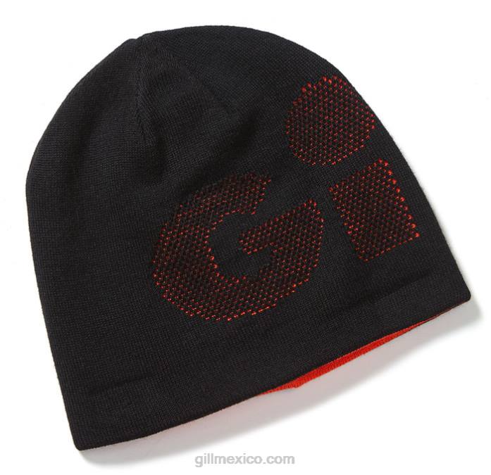 Gill Marine gorro tejido reversible negro y naranja Z6F2167