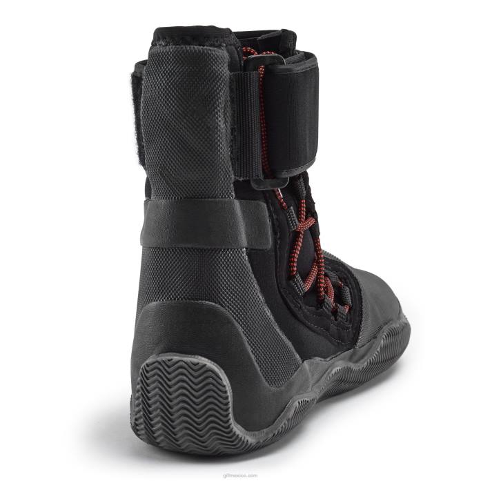 Gill Marine botas de borde júnior negro y naranja Z6F2334