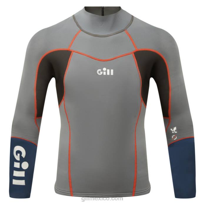 Gill Marine top zenlite hombre gris acero Z6F2534