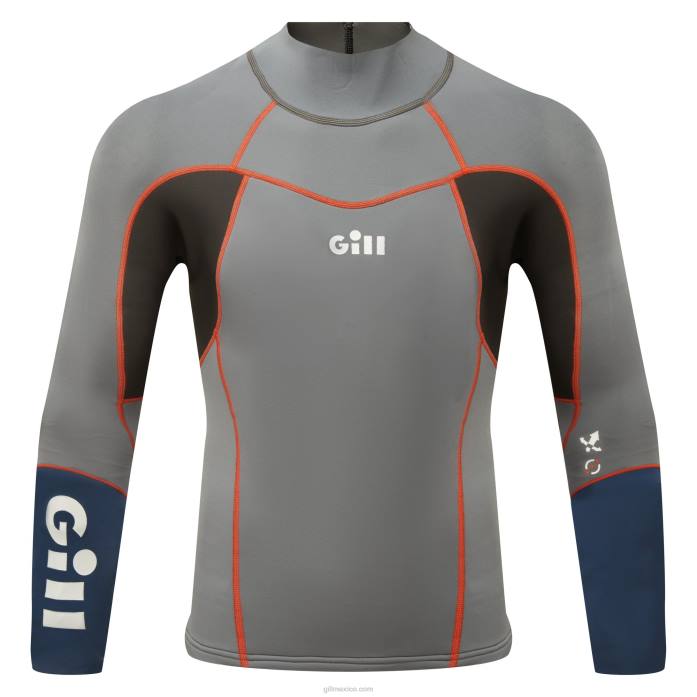 Gill Marine top zenlite hombre gris acero Z6F2534