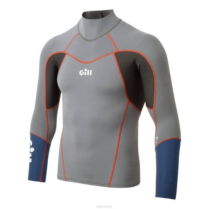 Gill Marine top zenlite hombre gris acero Z6F2534