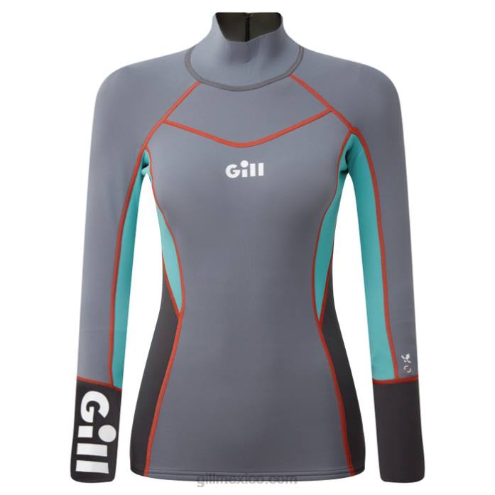 Gill Marine top zenlite mujer gris acero Z6F2508