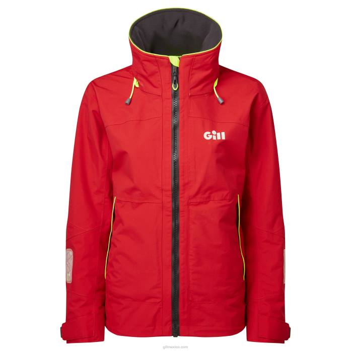 Gill Marine chaqueta costera os3 mujer rojo Z6F2441