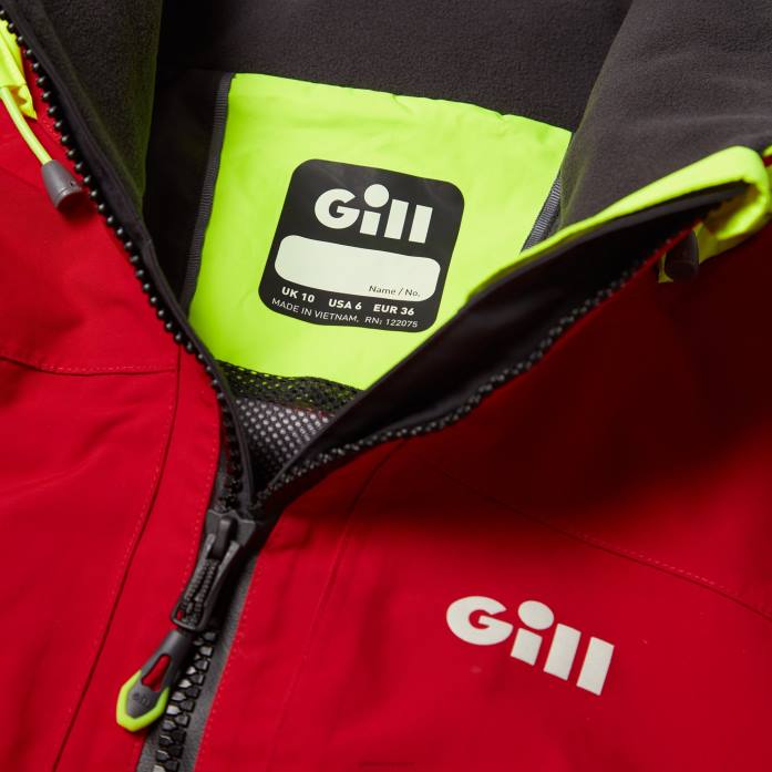 Gill Marine chaqueta costera os3 mujer rojo Z6F2441