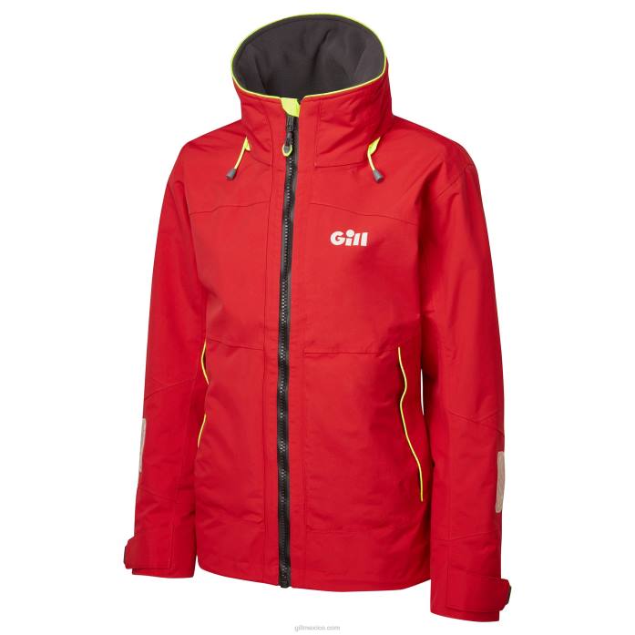 Gill Marine chaqueta costera os3 mujer rojo Z6F2441