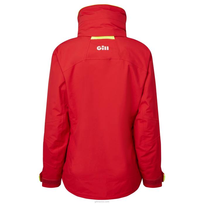 Gill Marine chaqueta costera os3 mujer rojo Z6F2441