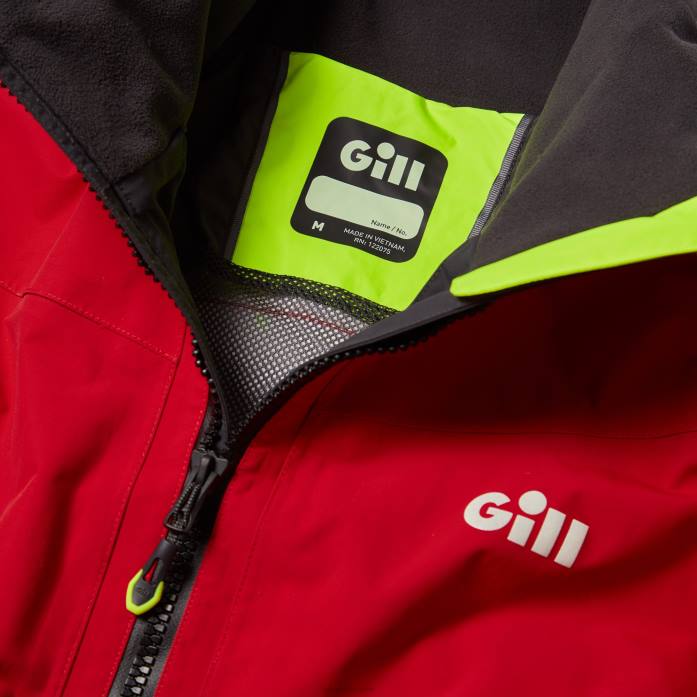 Gill Marine chaqueta costera os3 para hombre rojo Z6F2464