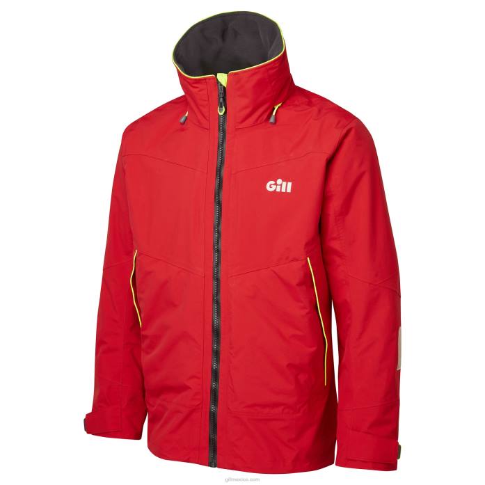 Gill Marine chaqueta costera os3 para hombre rojo Z6F2464