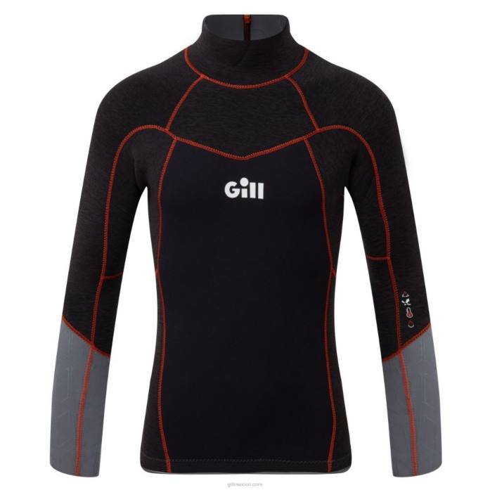 Gill Marine camiseta junior zentherm negro Z6F2522