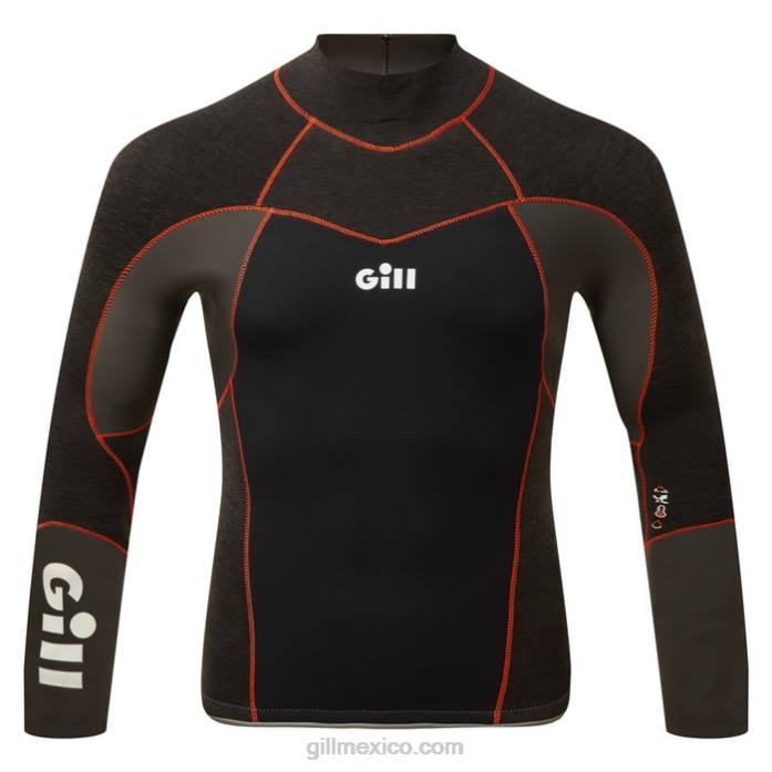 Gill Marine top zentherm hombre negro Z6F2287