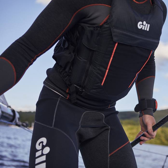 Gill Marine top zentherm hombre negro Z6F2538