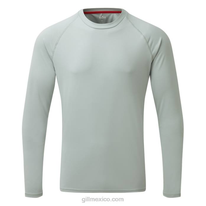 Gill Marine camiseta uv tec hombre - manga larga gris medio Z6F2131