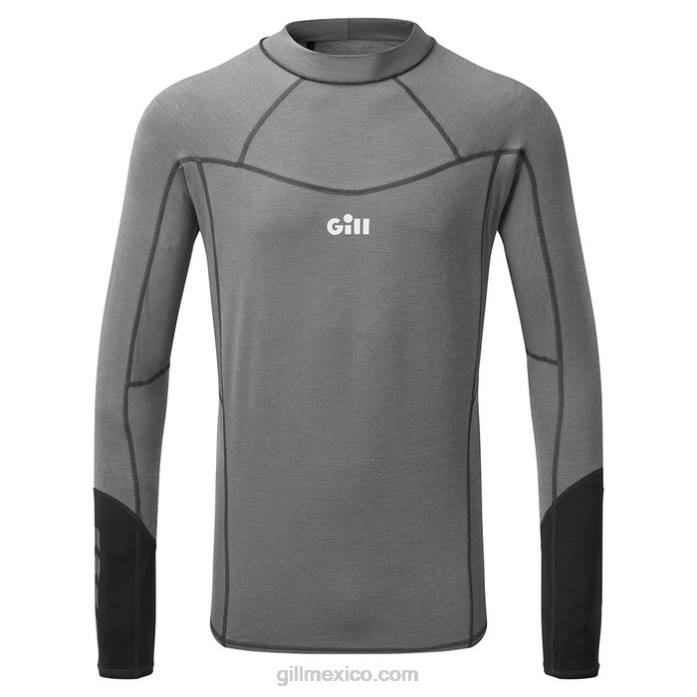 Gill Marine chaleco de hombre eco pro rash vest - manga larga mezcla de grises Z6F2142