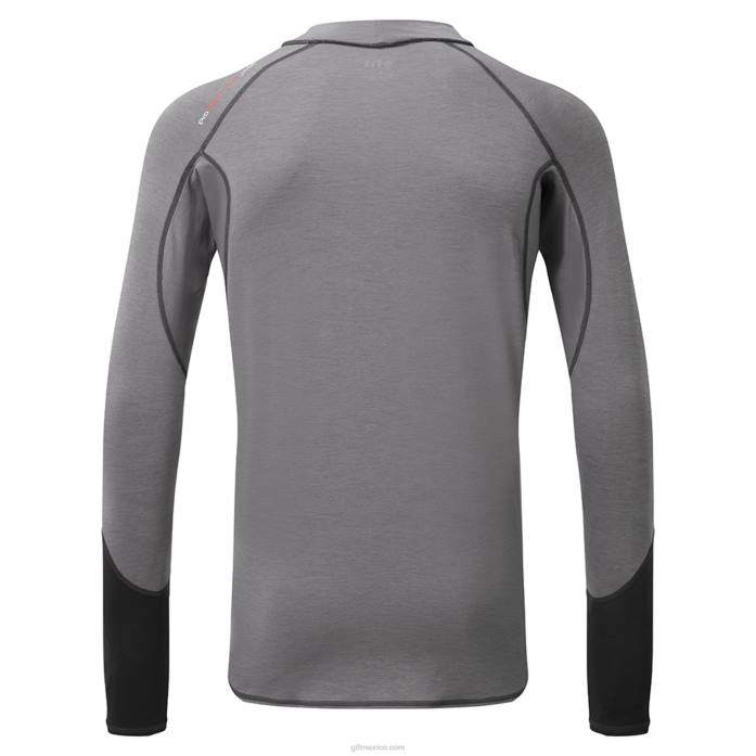 Gill Marine chaleco de hombre eco pro rash vest manga larga mezcla de grises Z6F2473