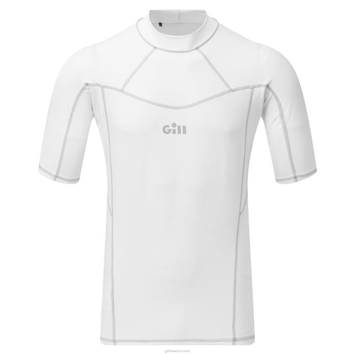 Gill Marine chaleco pro rash de manga corta para hombre blanco Z6F2588