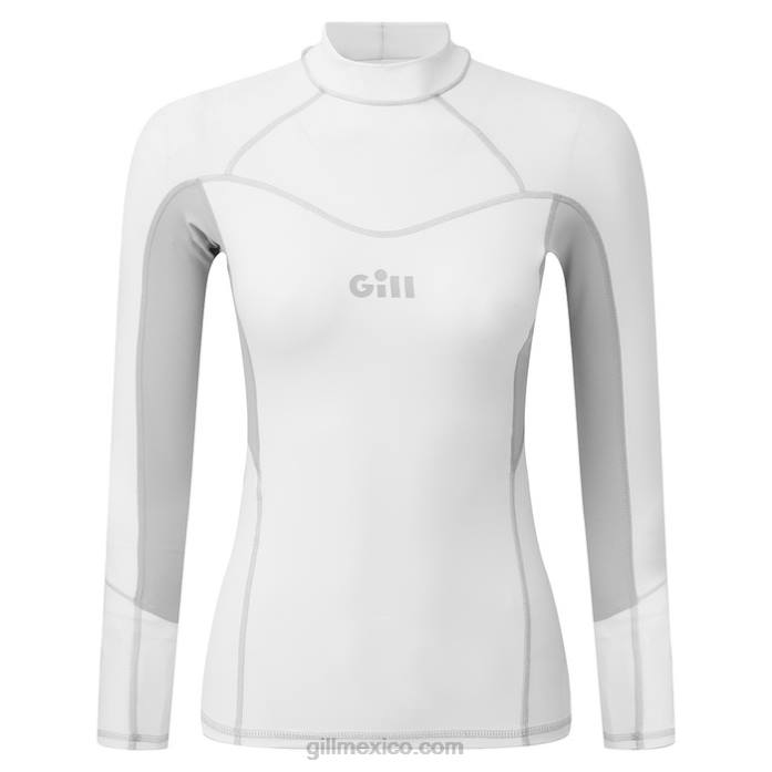 Gill Marine chaleco pro rash de manga larga para mujer blanco Z6F2506