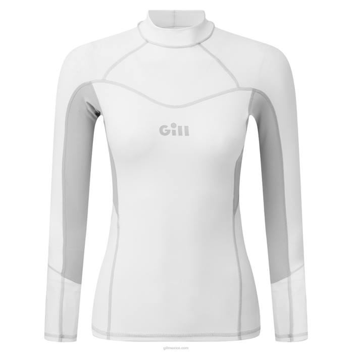 Gill Marine chaleco pro rash de manga larga para mujer blanco Z6F2506