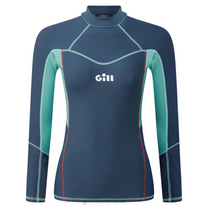 Gill Marine rash vest mujer - manga larga océano Z6F2275