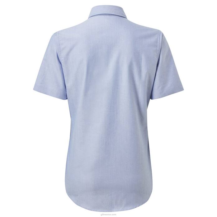 Gill Marine camisa oxford mujer manga corta azul Z6F2296