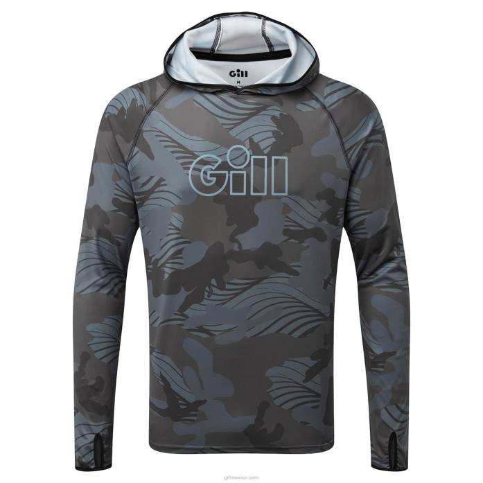 Gill Marine sudadera con capucha camuflada xpel tec camuflaje de sombra Z6F2409