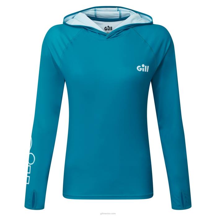 Gill Marine sudadera xpel tec mujer piscina azul Z6F2413