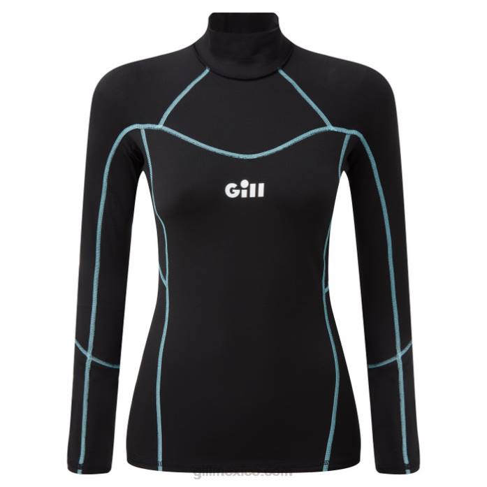 Gill Marine top hidrofobo mujer negro Z6F2282