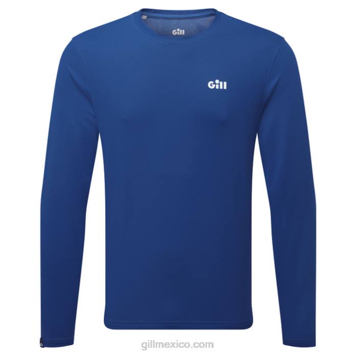 Gill Marine camiseta Holcombe para hombre - manga larga azul atlántico Z6F2320