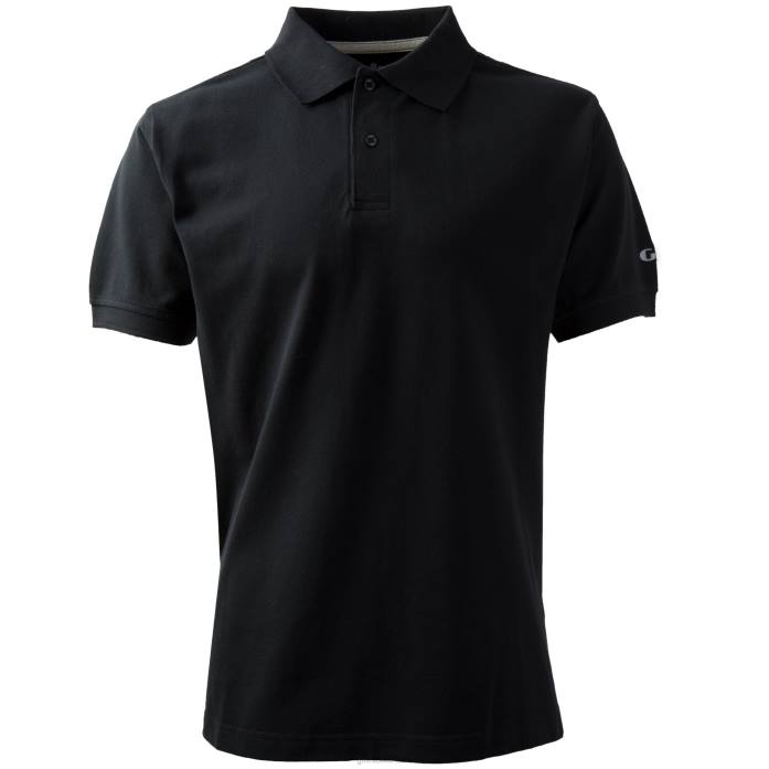 Gill Marine polo de hombre negro Z6F2255