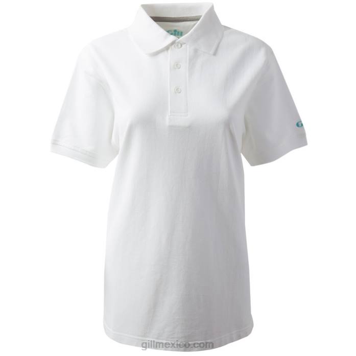 Gill Marine polo de mujer blanco Z6F2252