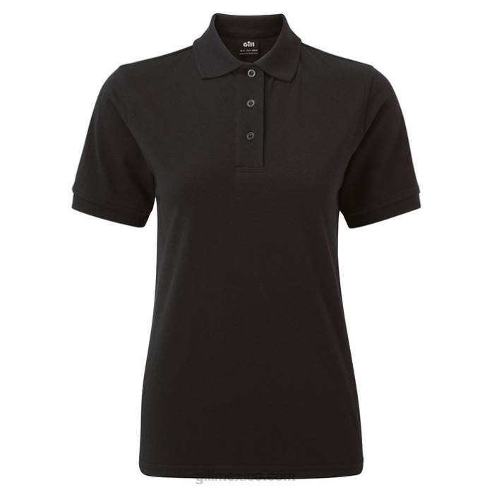 Gill Marine polo de mujer negro Z6F2251