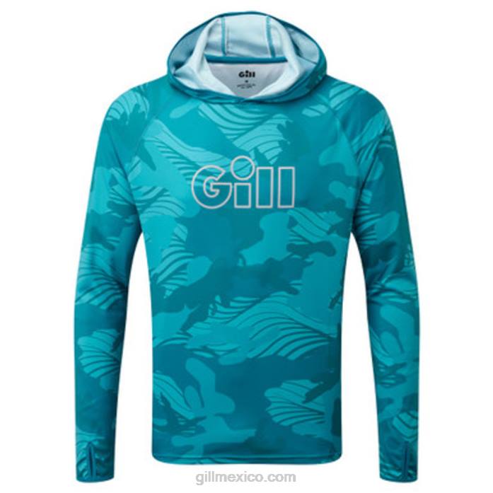 Gill Marine sudadera con capucha camuflada xpel tec camuflaje de piscina Z6F251