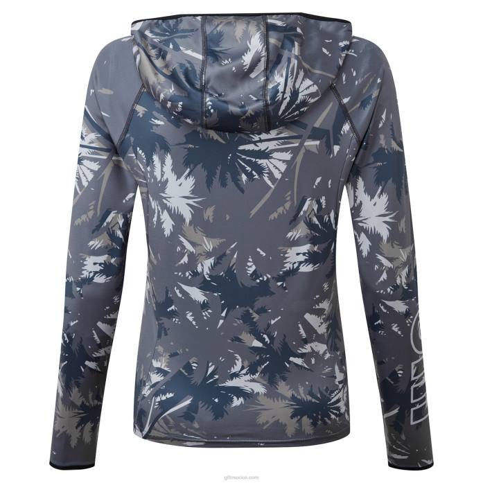 Gill Marine sudadera con capucha de mujer xpel tec con estampado de palmeras impresión de la palma Z6F246