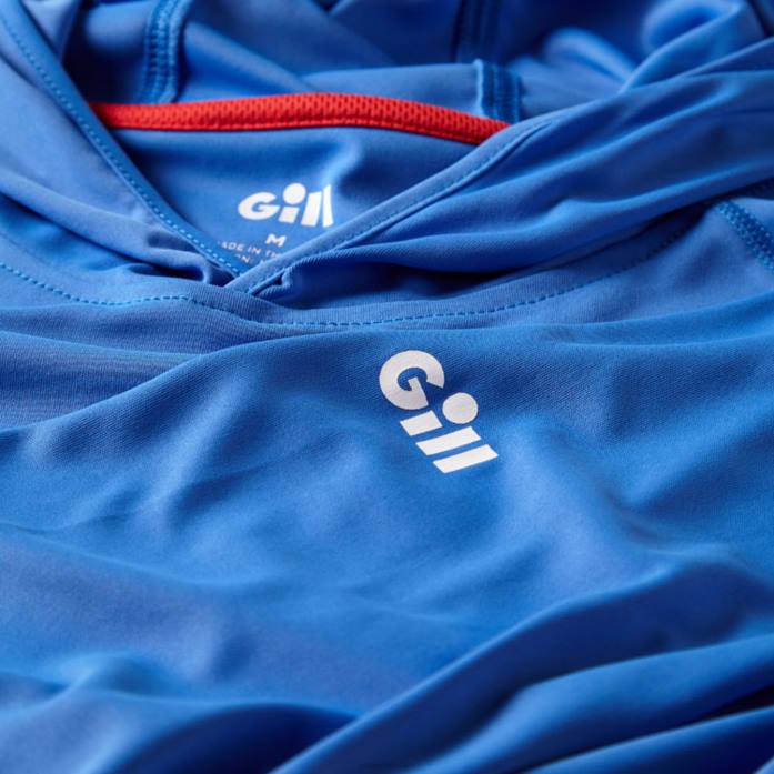 Gill Marine sudadera con capucha uv tec azul Z6F2196