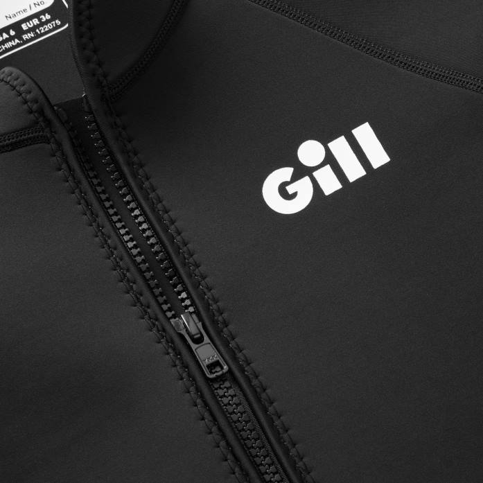 Gill Marine chamarra de neopreno de persecución para mujer negro Z6F29